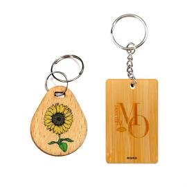  Cherry Wooden NFC KeyChain