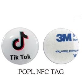 NFC POPL Epoxy Tag For Sharing Social Medias