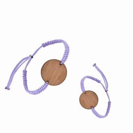 RFID Wooden tag NFC Woven Bracelet Fabric Wristband