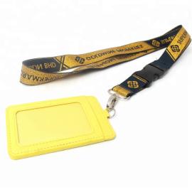 Adjustable Lanyard with buckle and safety buckle for card holder