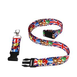 Manufacturer Printed Polyester Sublimation Custom Lanyards With Keychain Strap