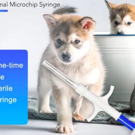  Microchip RFID Glass Capsule Tag Syringe For Pets
