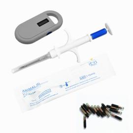 One-time Use Animal Microchip transponder 1.25x7mm Smallest Size Pets Microchips Syringe
